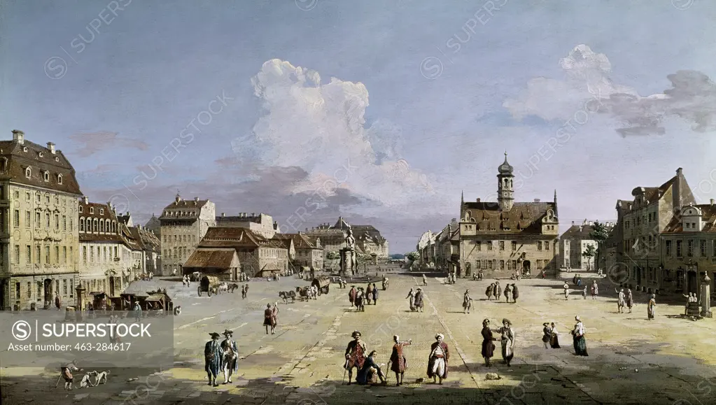 Dresden, Neustaedter Markt / Canaletto