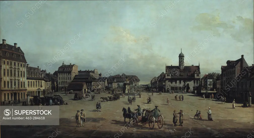 Dresden, Neustaedter Markt / Bellotto