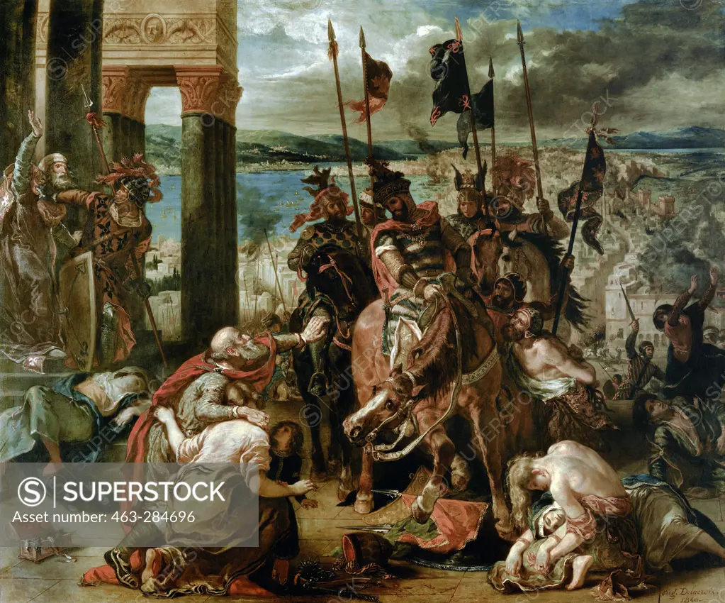 Crusaders in Constantinople / Delacroix