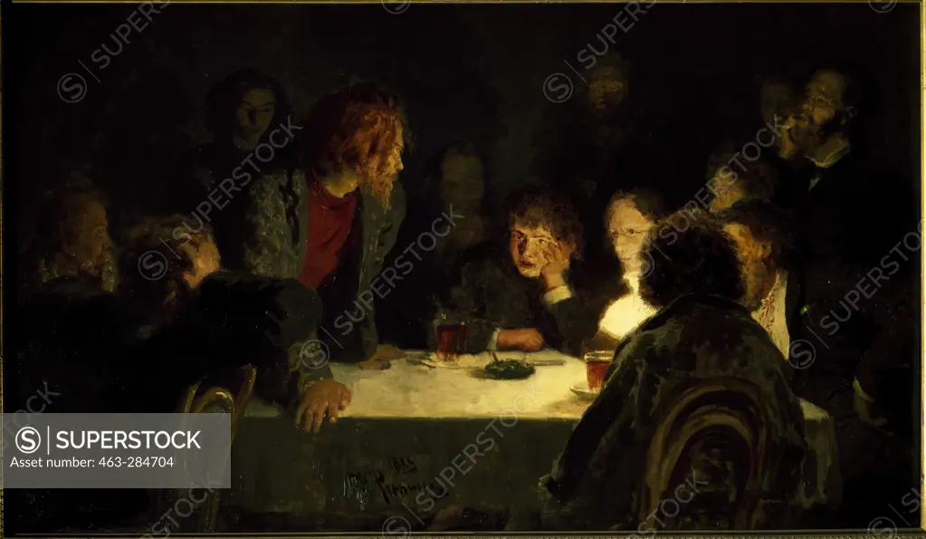 Secret Meeting / Repin / 1883