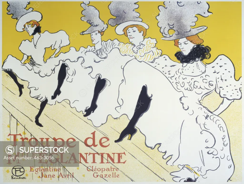 La Troupe de Mlle Eglantine 1896 Henri de Toulouse-Lautrec (1864-1901 French)