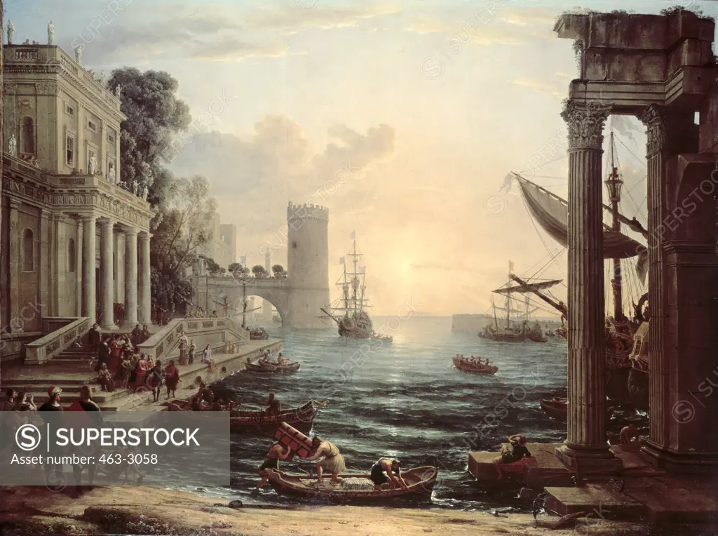 Embarkation of the Queen of Sheba 1648 Claude Lorrain (1600-1682 French) Oil on canvas National Gallery, London 