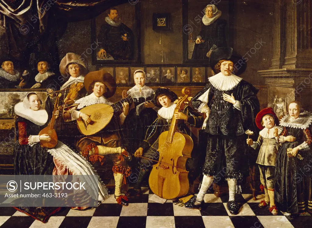 Musicians by Jan Miense Molenaer,  (1610-circa1668),  Netherlands,  Haarlem,  Frans Hals Museum