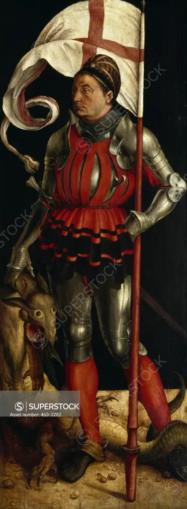 Stephan Paumgartner as St. George 1503 Albrecht Durer (1471-1528 German) Oil on wood panel Alte Pinakothek, Munich, Germany