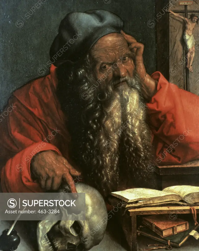 Saint Jerome Albrecht Durer 1471-1528  German Museu Nacional De Arte Antigua Lisbon Portugal 