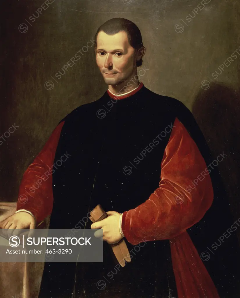 Niccolo Machiavelli  Santi di Tito (1536-1606) Palazzo Vecchio, Florence, Italy 