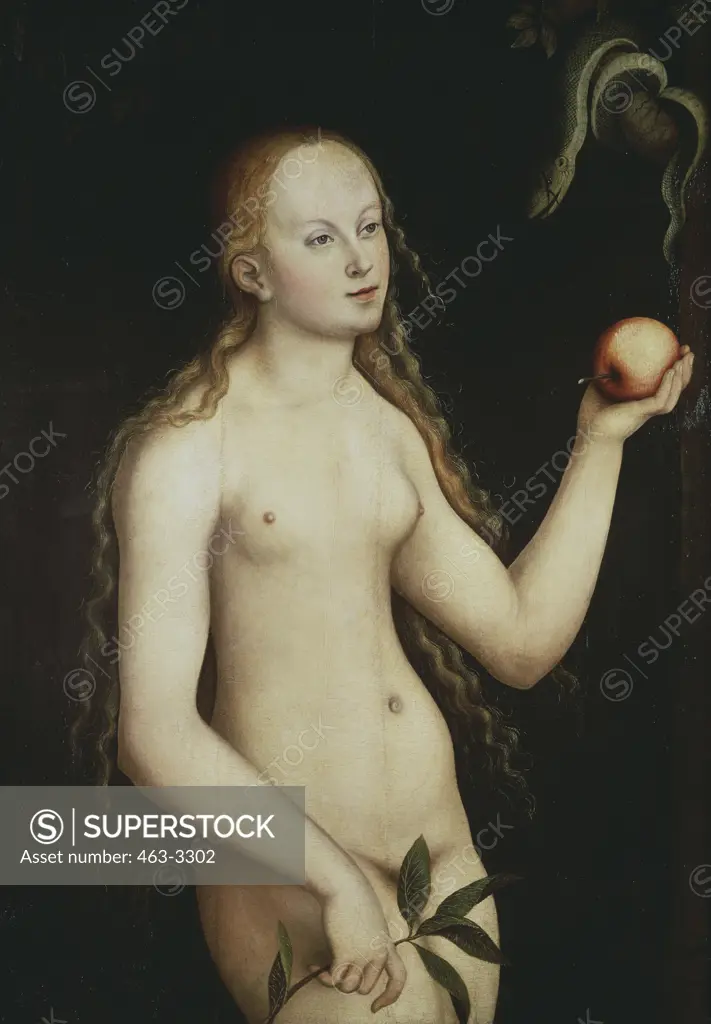 Eve Lucas Cranach the Elder (1472-1553 German) Tempera on Wood Panel Musee des Beaux-Arts, Antwerpen, Belgium