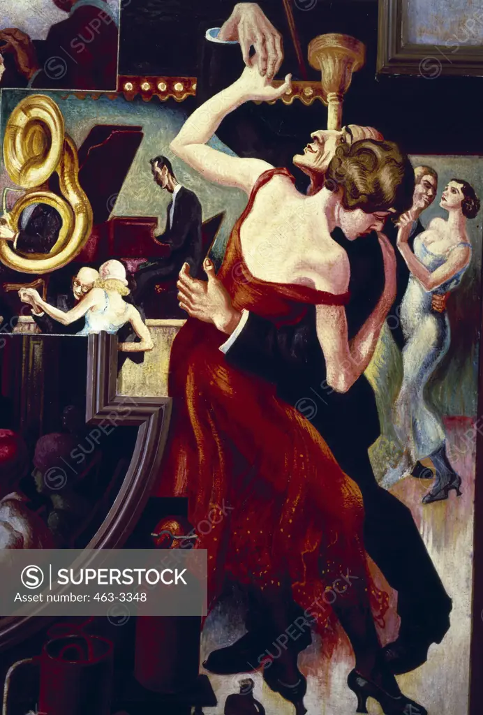 Couple Dancing,  by Thomas Hart Benton,  1930,  (1889-1975),  USA,  New York,  New York City,  New School University