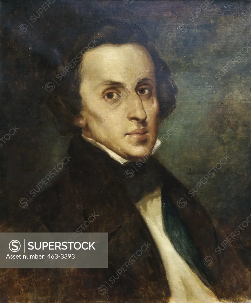 Portrait of Frederic Chopin Ludwig Nauer (1888-1965)