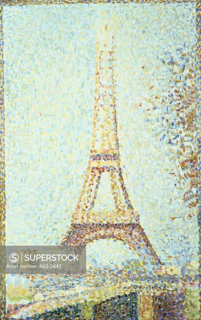 The Eiffel Tower Georges Seurat (1859-1891French) Fine Arts Museum of San Francisco, California