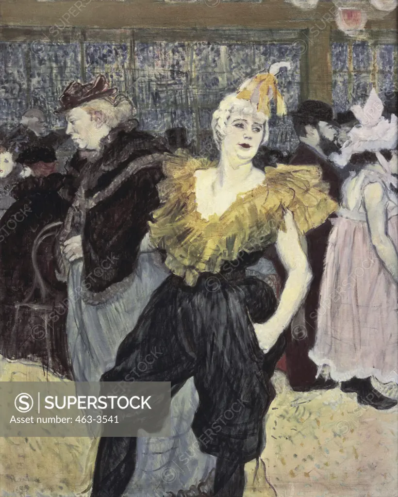 Cha-U-Kao at the Moulin Rouge (Clownesse)  1895 Henri de Toulouse-Lautrec (1864-1901 French) Oil on canvas Oskar Reinhart Collection, Winterthur, Switzerland