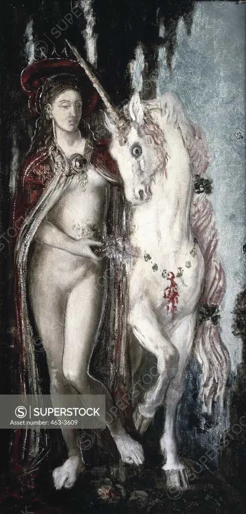The Unicorn Gustave Moreau (1826-1898 French) Musee Gustave Moreau, Paris 