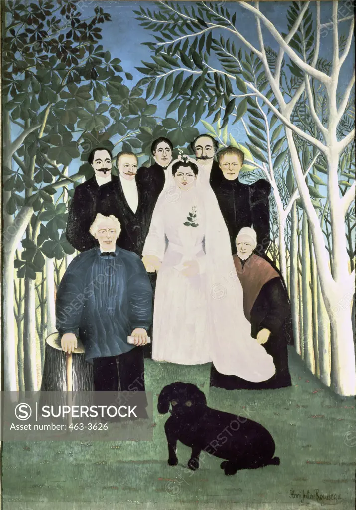 The Marriage Henri Rousseau (1844 -1910 French) Oil on canvas Musee l'Orangerie des Tuileries, Paris, France 