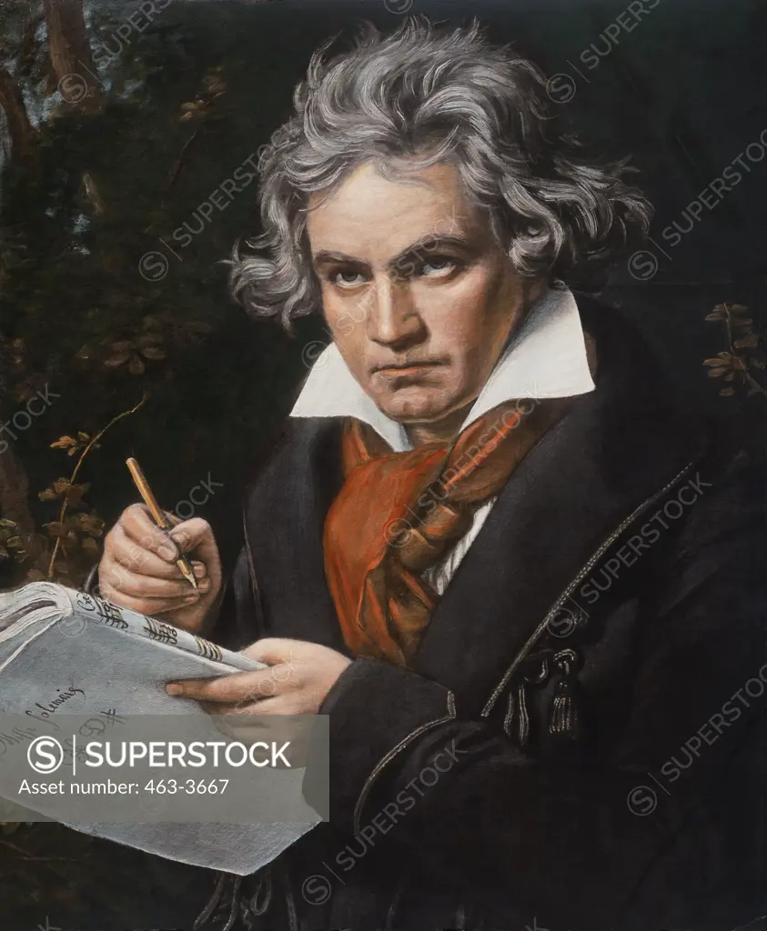 Beethoven, While Composing the Missa Solemnis Joseph Karl Stieler (1781-1853 German)