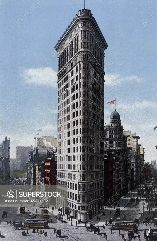 Flatiron Building, 23rd Street, New York C. 1903 American History 