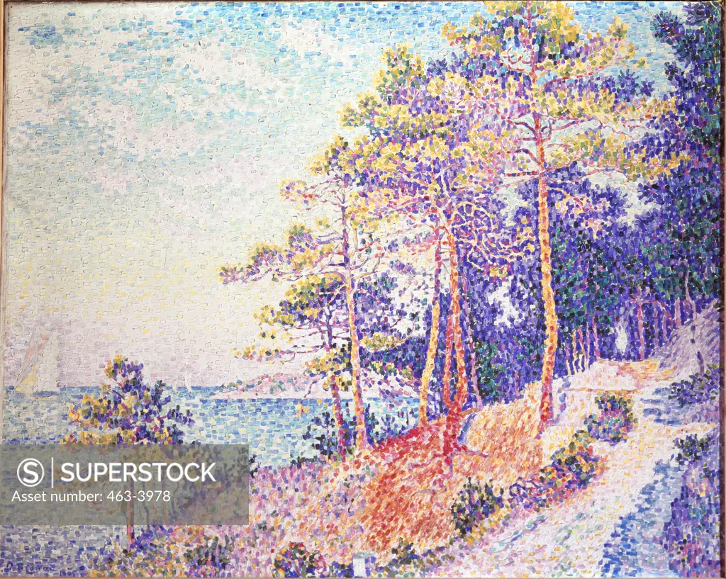 Saint Tropez, The Path to Customs 1905 Paul Signac (1863-1935 French) Musee of Painting and Sculpture, Grenoble