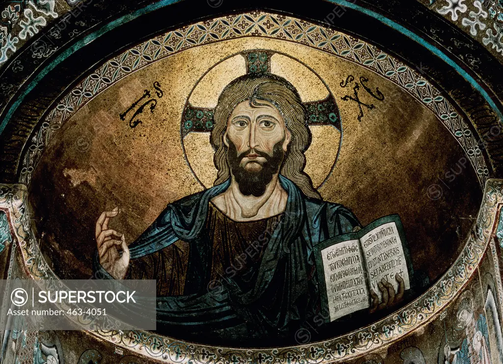 Christus Pantokrator, Apsis Mosaic  1131 Mosaic
