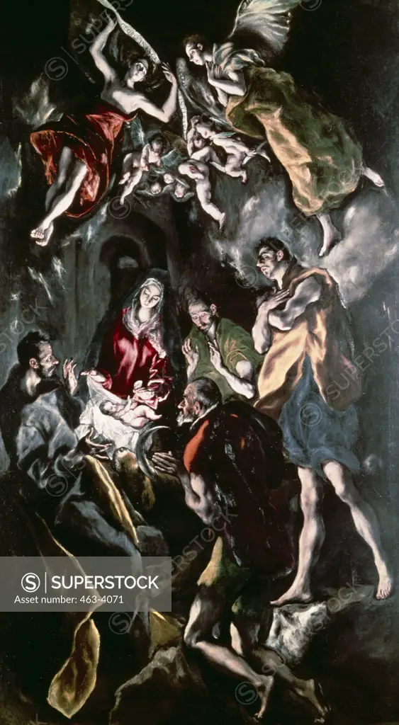 The Adoration of the Shepherds El Greco (1541-1614/Greek) Museo del Prado, Madrid, Spain