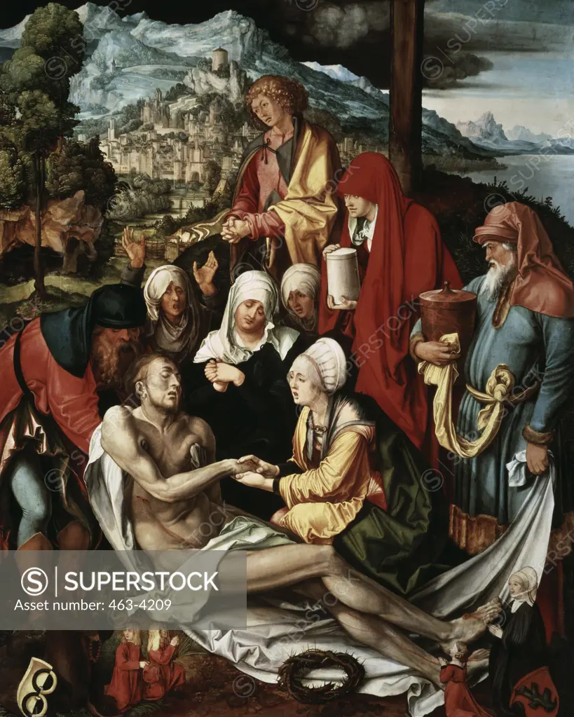 Lamentation Over the Dead Christ for A. Glimm Albrecht Durer 1471-1528  German Alte Pinakothek Munich Germany 