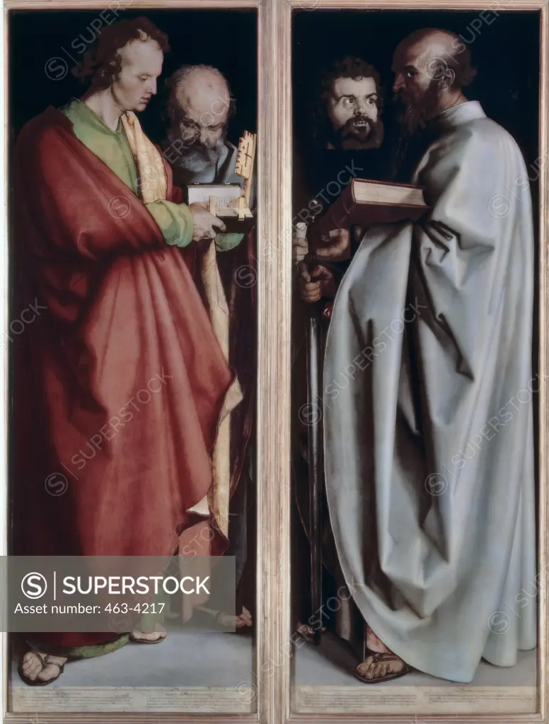 The Four Apostles Albrecht Durer 1471-1528  German Alte Pinakothek Munich Germany 