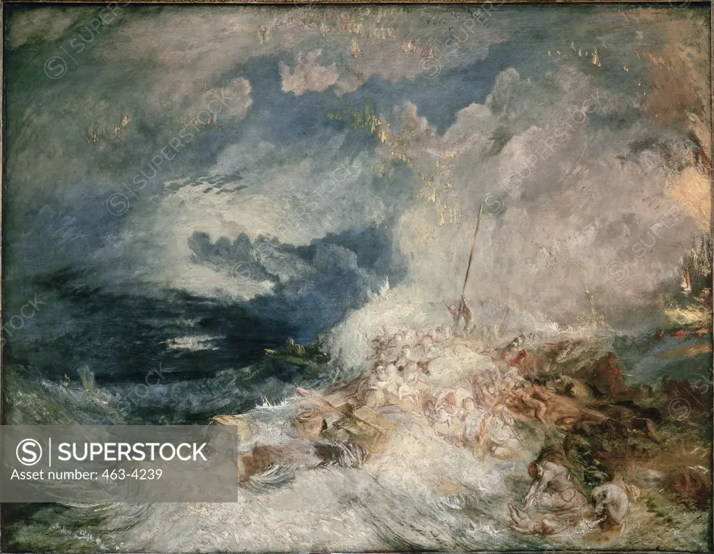 Fire on the Sea Joseph Mallord William Turner (1775-1851/English) Tate Gallery, London 