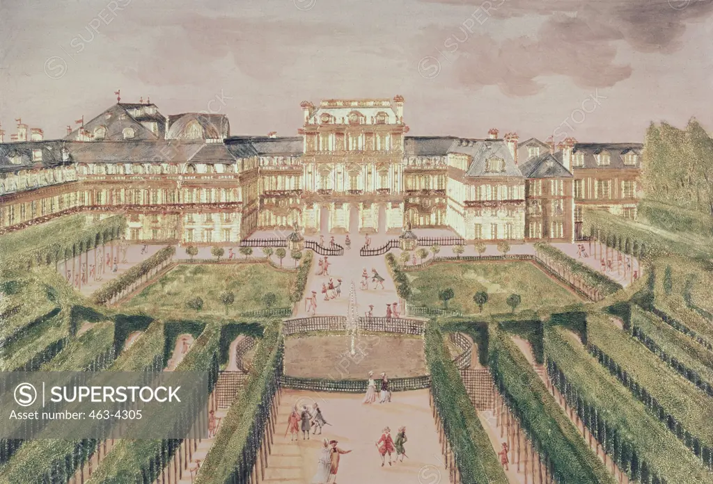 Palais Royal- Interior Court 1785 World History/France 