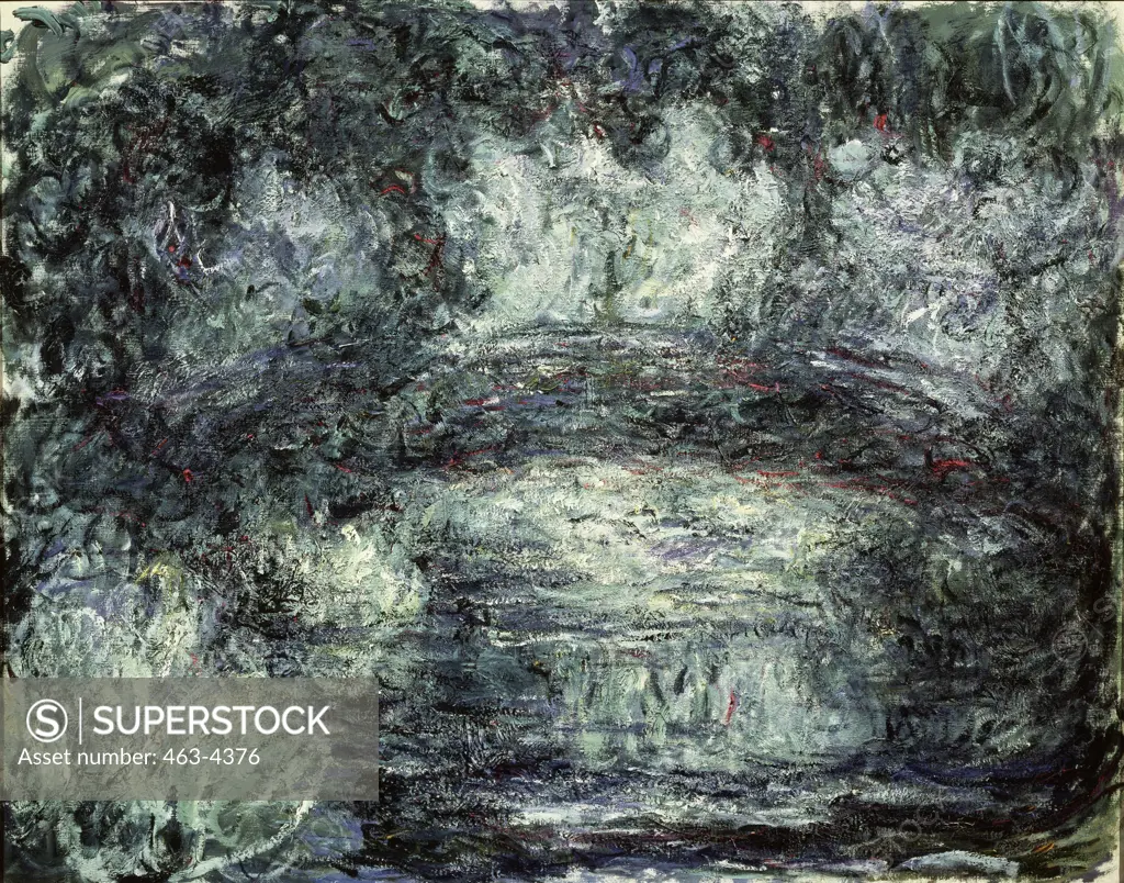 Le Pont Japonais  1919 Claude Monet (1840-1926 French)  Oil on canvas Musee Marmottan, Paris, France  