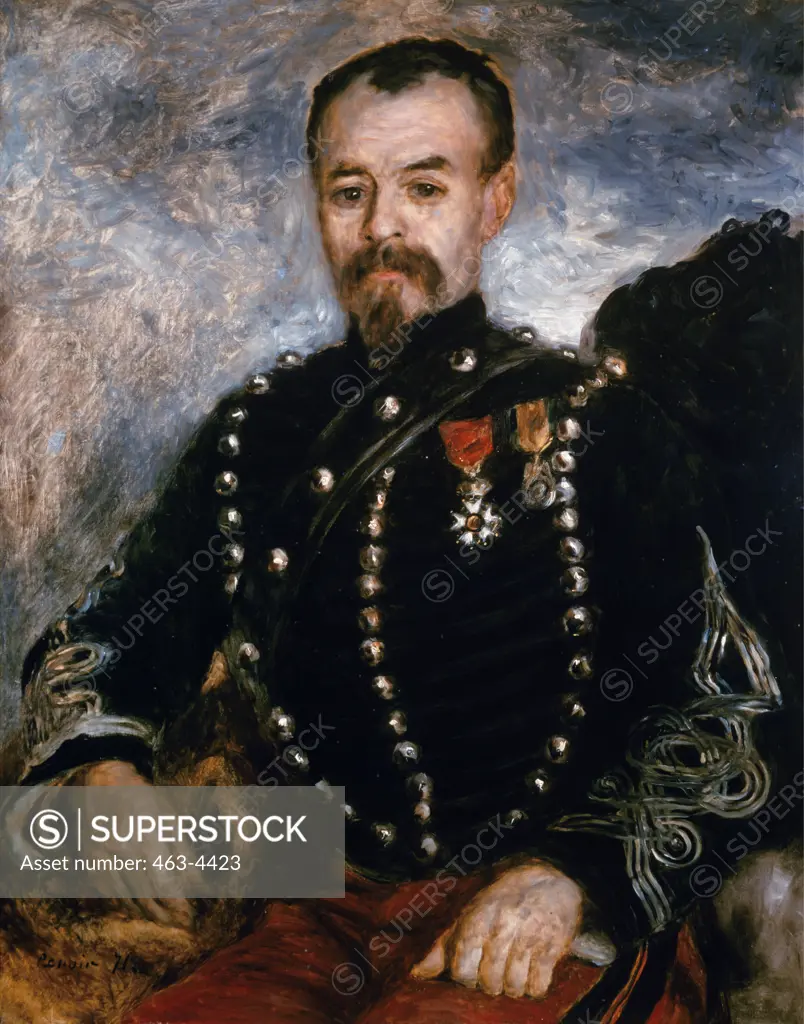 Captain Paul Darras,  by Pierre-Auguste Renoir,  (1841-1919) Germany,  Dresden,  Staatliche Kunstsammlungen Dresden