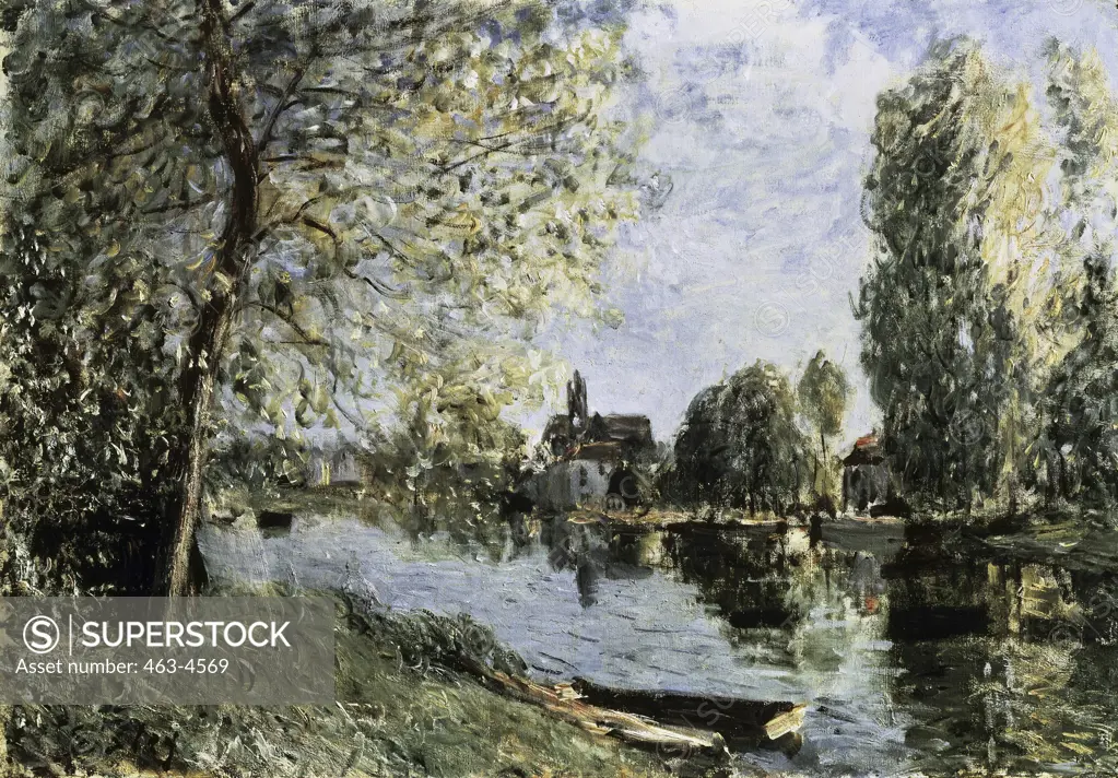 Spring in Moret-Sur-Loing Alfred Sisley (1839-1899  French)  Oil on canvas