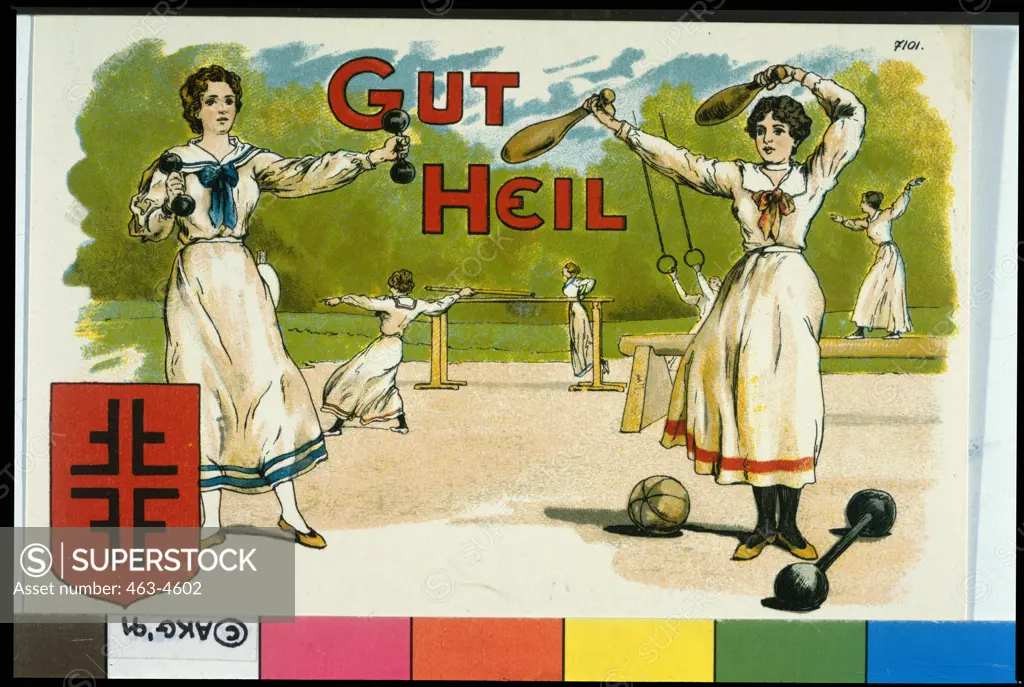 Gut Heil/Good Luck  1905 Artist Unknown Color Lithograph