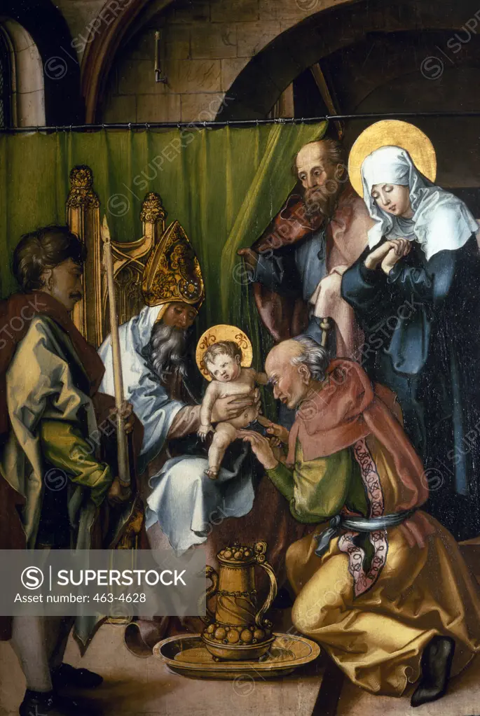 The Circumcision of Christ Albrecht Durer 1471-1528  German Gemaldegalerie Dreden Germany 
