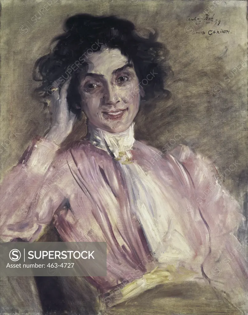 The Actress Centa Bre 1899 Lovis Corinth (1858-1925 German) Oil on canvas Stadtische Galerie im Lenbachhaus, Munich, Germany