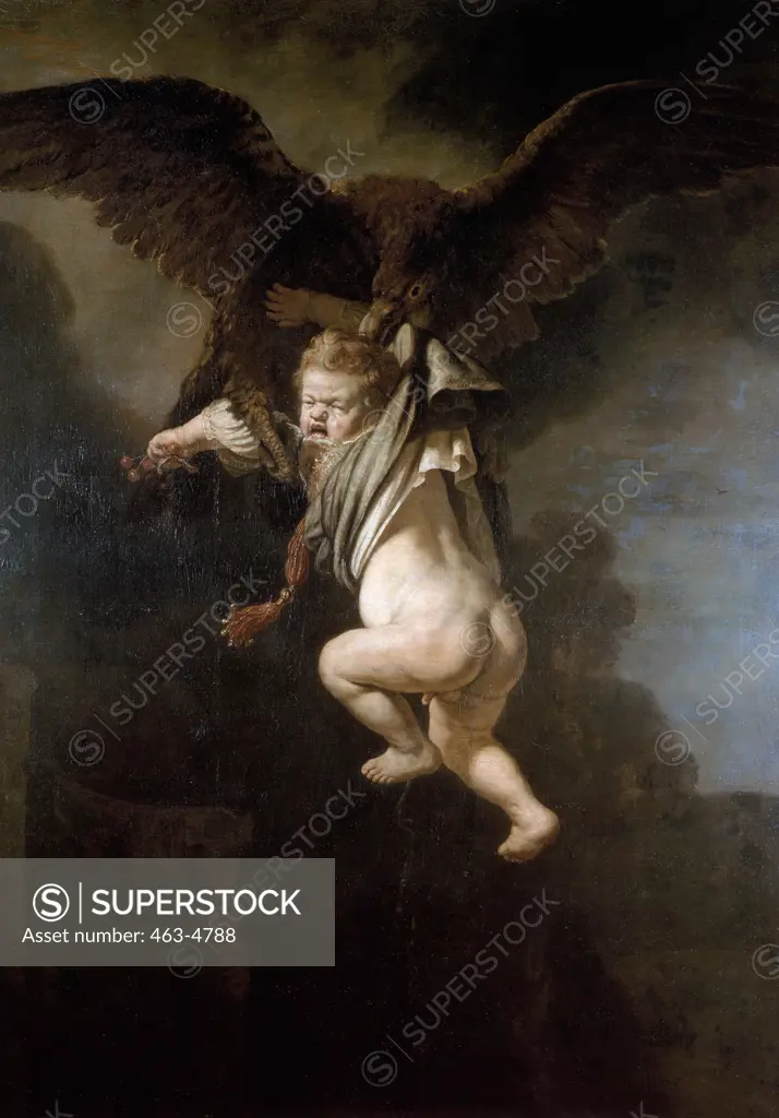 The Abduction of Ganymede Rembrandt Harmensz van Rijn (1606-1669 Dutch) Gemaldegalerie, Dresden 