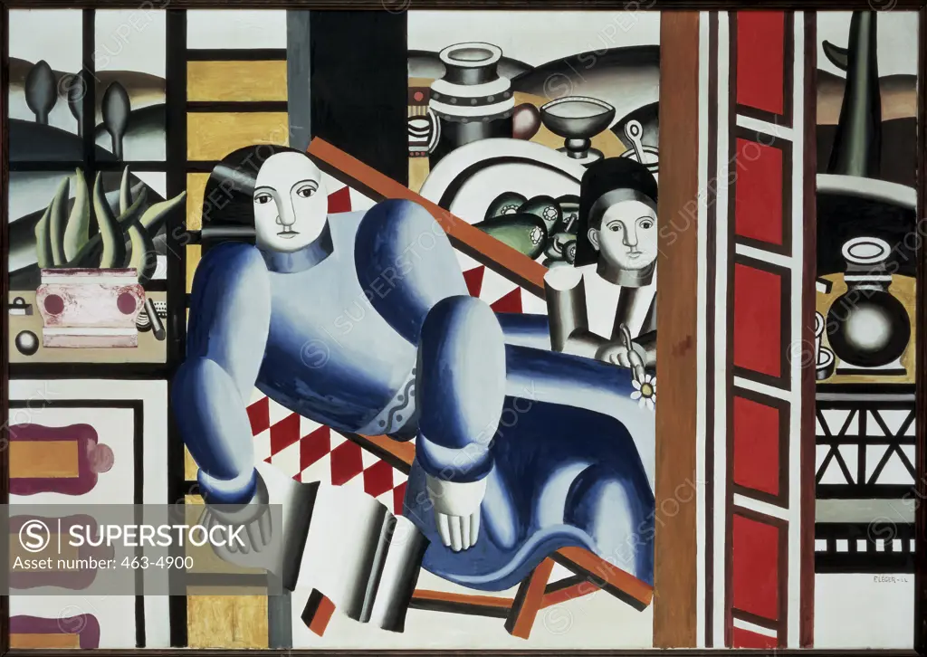 Woman with Child 1922 Fernand Leger (1881-1955/French) Oil on canvas Kunstmuseum, Basel, Switzerland   
