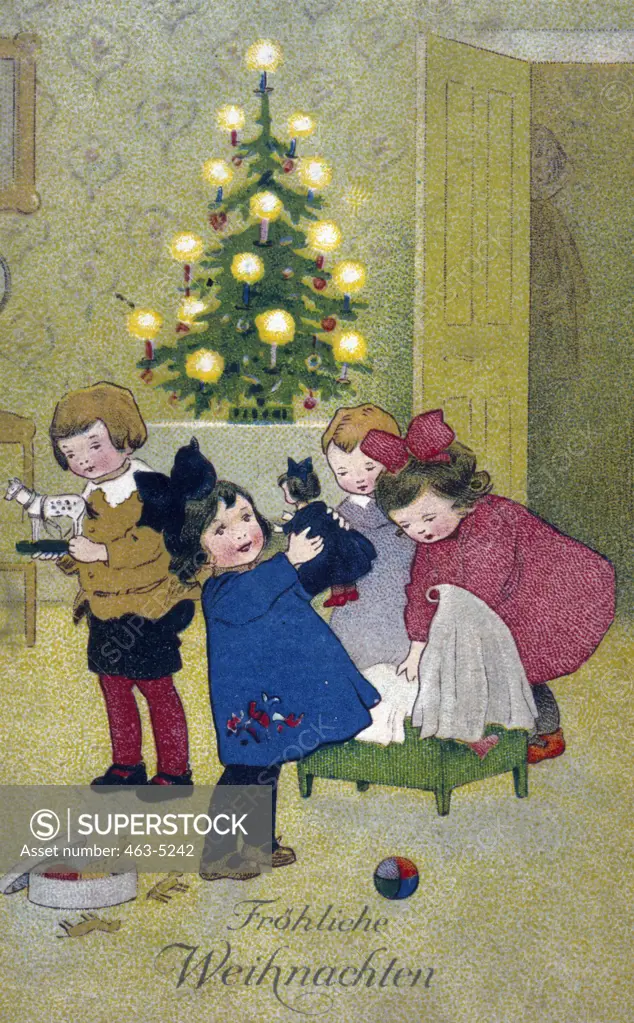 Merry Christmas, artist unknown, 1910,
