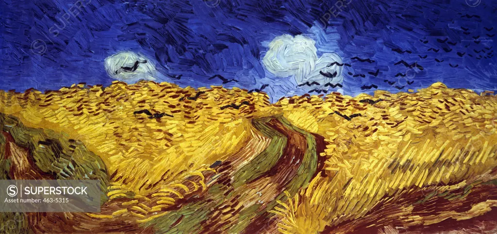 Wheat Field with Crows 1890 Vincent van Gogh (1853-1890 Dutch) Oil on canvas Van Gogh Museum, Amsterdam, Netherlands