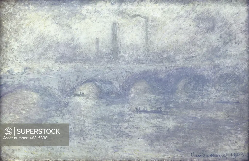 Waterloo Bridge: Effect of Fog 1903 Claude Monet (1840-1926 French) Oil on canvas State Hermitage Museum, St. Petersburg, Russia