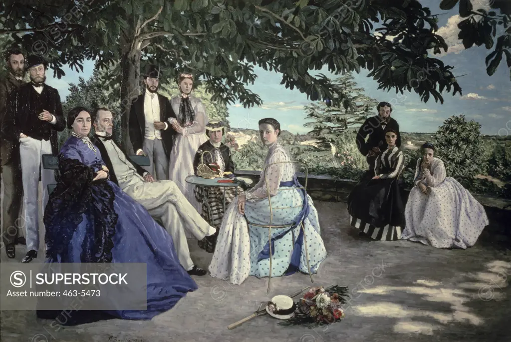 Family Reunion 1867 Frederic Bazille (1841-1870 French) Oil on canvas Musee d'Orsay, Paris, France
