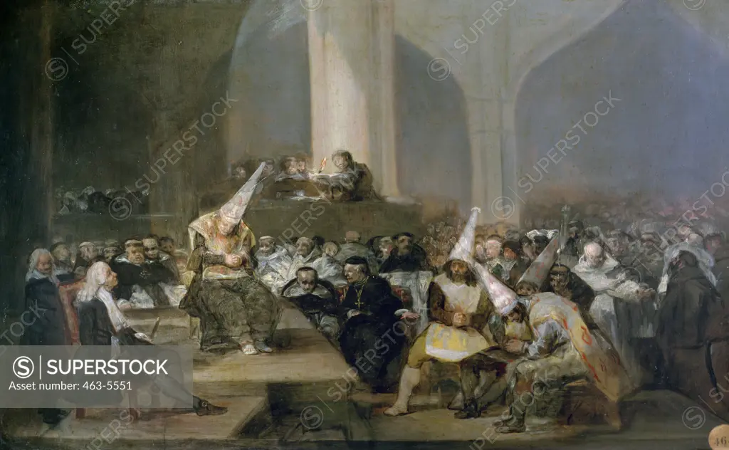 Court of the Inquisition Francisco Goya y Lucientes (1746-1828 Spanish) Academia de San Fernando, Madrid, Spain 