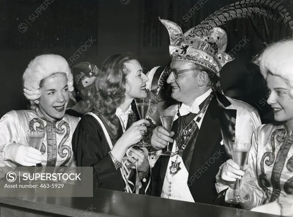 Election of Princess of Carnival Club on opening of Carnival season, Berlin, West Germany, November 11, 1951