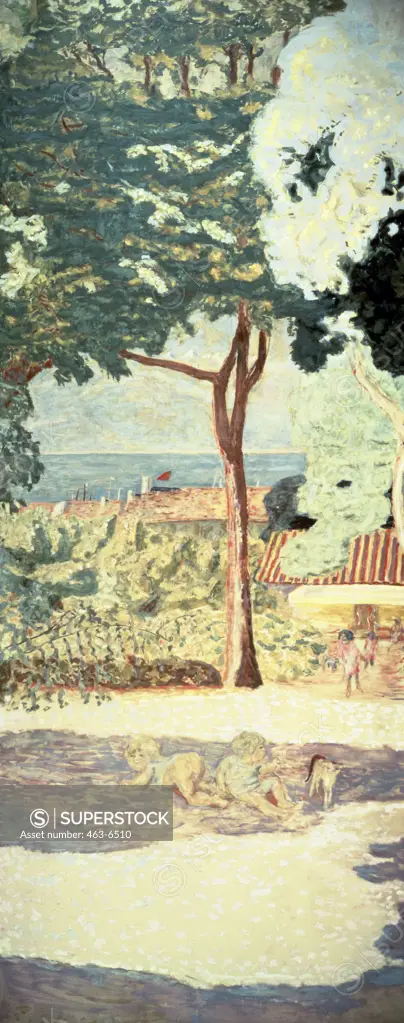 At The Mediterranean (Center Panel of a Tryptich) 1911 Pierre Bonnard (1867-1947 French) Hermitage Museum, St. Petersburg, Russia 