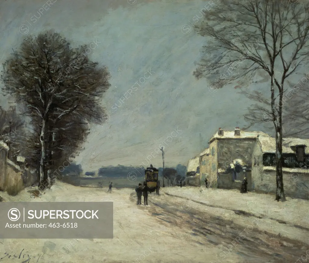 Port-Marly in Winter 1875 Alfred Sisley (1839-1899 French) Oil on canvas