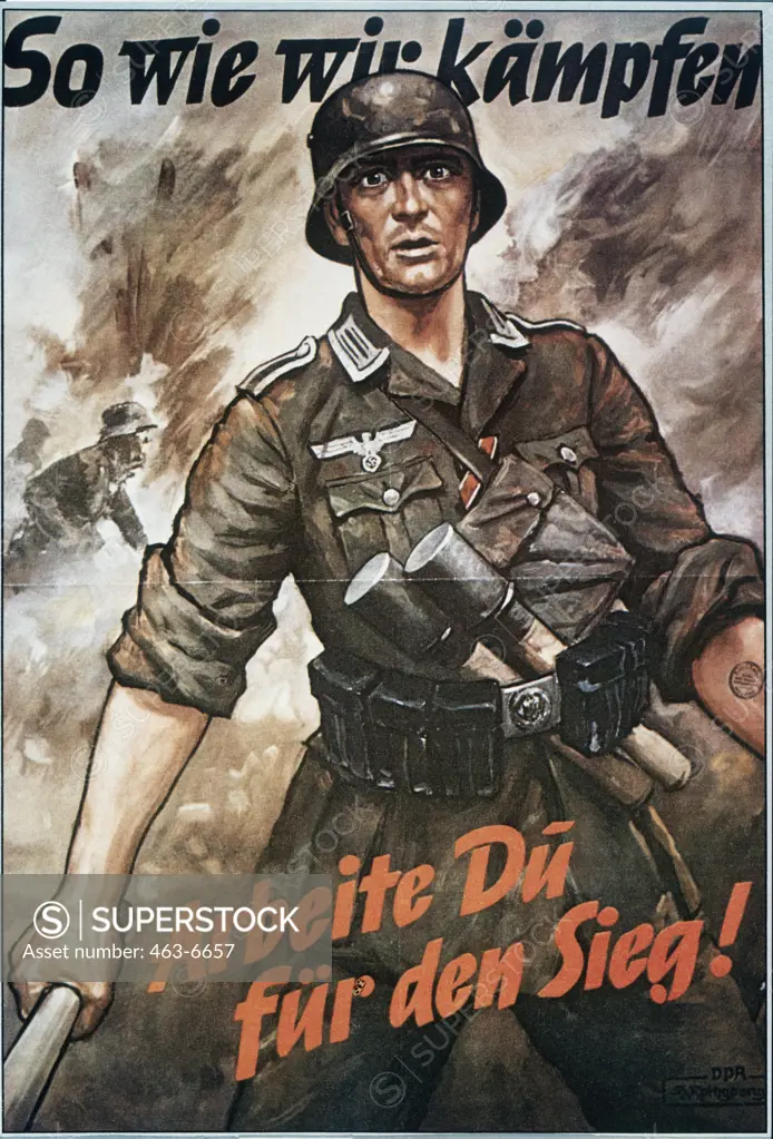 Like We Fight - You Work for Victory! (World War II Propaganda, Germany) Posters 