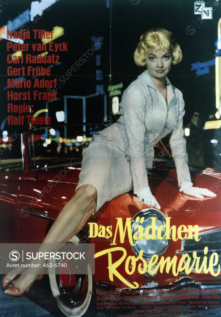 The Girl Rosemarie,  poster,  Germany,  1958