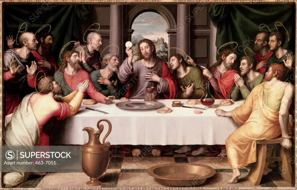 The Last Supper Vincente Macip I (C.1490-1550 Spanish) Musee del Prado, Madrid 