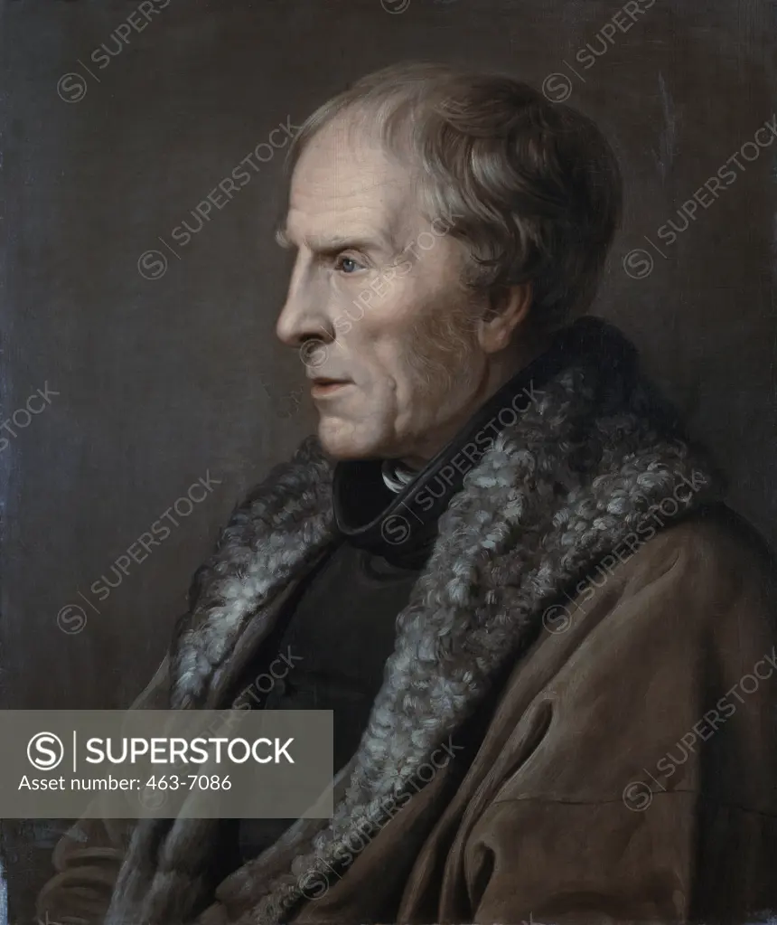 Portrait Of Caspar David Friedrich 1836 Johann Karl Baehr (1801-1869 German) Oil On Canvas Staatliche Kunstsammlungen, Dresden, Germany *INCLUDES GEMALDEGALERIE OF OLD & NEW MASTERS