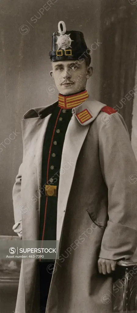 Portrait of a policeman standing, Potsdam, Germany, 1900s