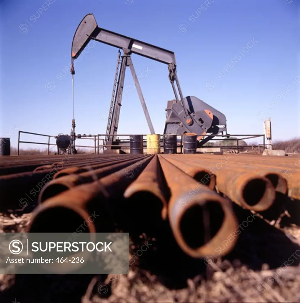 Oil Well Near Palacios Texas USA
