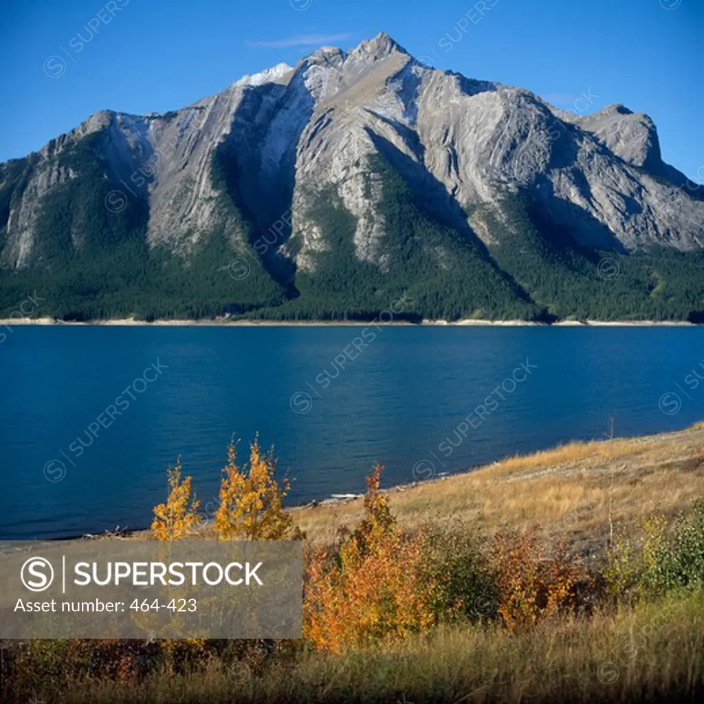 Mt. Michener, Abraham Lake, Alberta, Canada
