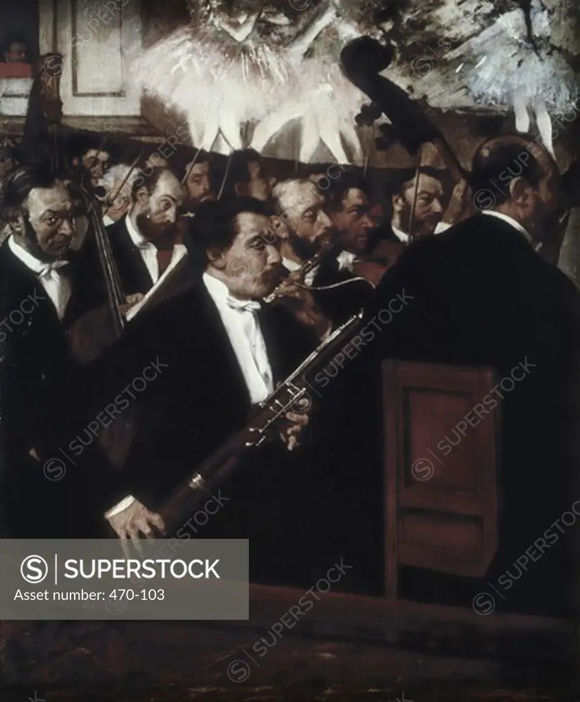 The Orchestra of the Opera ca.1870 Edgar Degas (1834-1917 French) Oil on canvas Musee d'Orsay, Paris, France